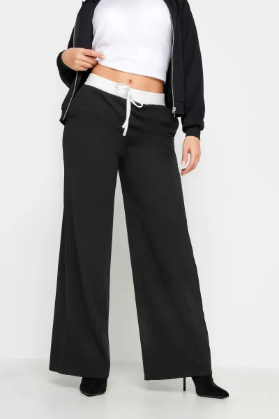 Image of Petite Contrast Trousers