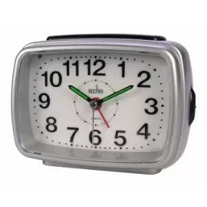Image of Retro 2 Clock Silver /White - Acctim