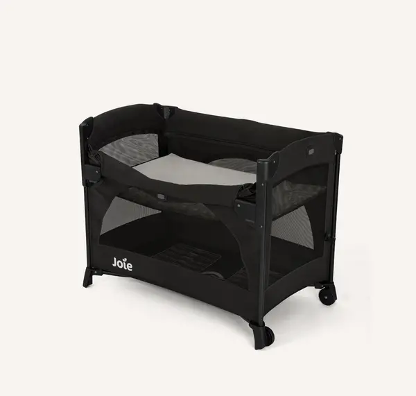 Image of Joie Kubbie Sleep Compact Travel Cot - Shale