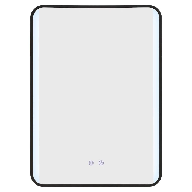 Image of Kabinet UK Framed Retangular LED Light Bathroom Vanity Mirror Black unisex One size