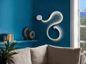 Image of Grafos Integrated LED Wall Light, Matt White