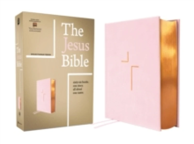 Image of The Jesus Bible, ESV Edition, Leathersoft Over Board, Pink. Hardback. By Passion Publishing Books