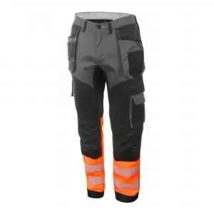 Image of Beeswift High Visibility Two Tone Trousers Orange Black 42S