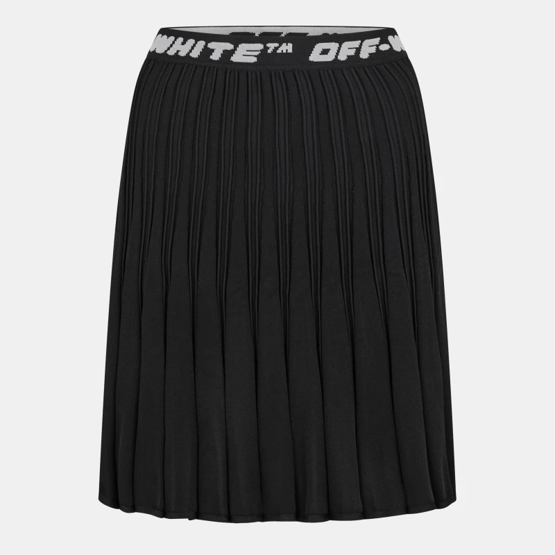 Image of Off White Womens Knitted Skirt Black/Grey female 4 (3XS)