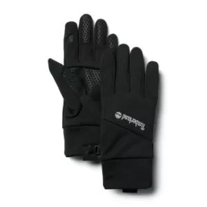 Image of Timberland Colour-block Stretch Fleece Gloves For Men In Black Black, Size M