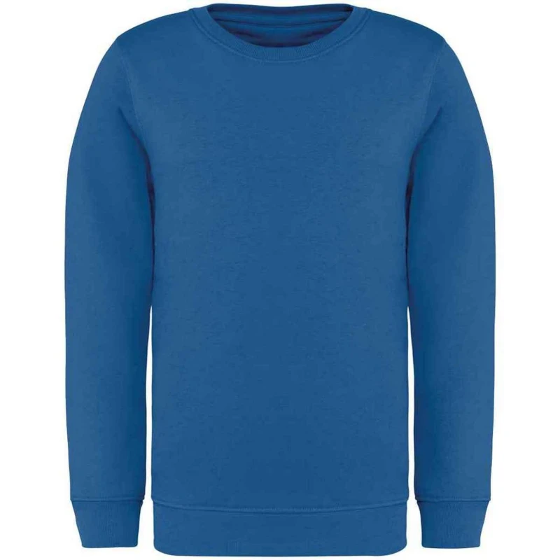 Image of Native Spirit Plain Mid Grey Sweatshirt in Blue Size: 4-6 Years Blue Unisex 4-6 Years