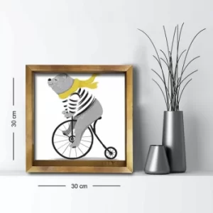 Image of 3030AHS-042 Multicolor Decorative Framed MDF Painting