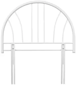 Image of Serene Annabelle 3ft Single White Metal Headboard