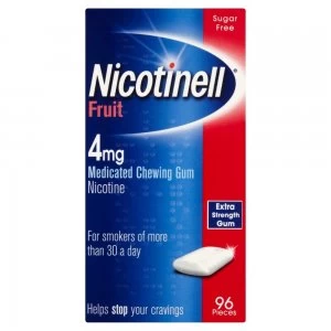 Image of Nicotinell Fruit Chewing Gum 4mg 96 pieces