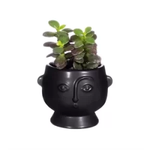 Image of Small Face Planter Matt Black