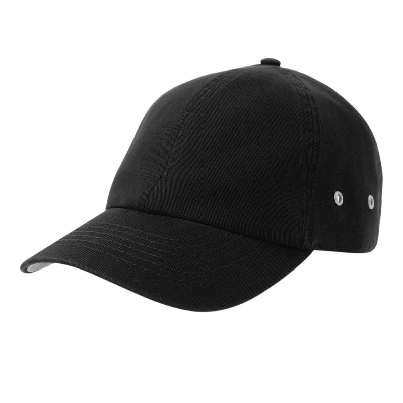 Image of Atlantis Mens Action-S 6 Panel Chino Unstructured Baseball Cap in Black Male One Size