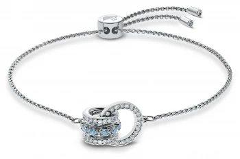 Image of Swarovski Further Rhodium Plated Blue Crystal Jewellery