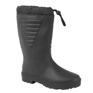 Image of StormWells Unisex Tie Top Polar Boots (3 UK) (All Black)