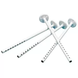 Image of NRS Healthcare Mowbray Floor Fixing Kit for Height Adjustable Toilet Frame With Seat