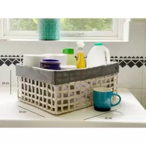 Image of Cotton Rope Storage Basket XLarge 41 x 33 x 18 cm,Beige