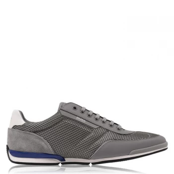 Image of Hugo Boss Saturn Sport Mesh Trainers Grey 030 Men