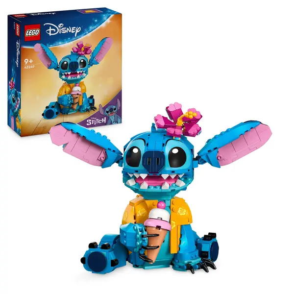 Image of LEGO Disney Stitch Buildable Kids Toy Playset with Ice-Cream Cone 43249