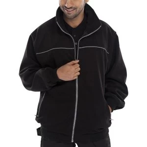 Image of Click Workwear Endeavour Fleece with Full Zip Front Medium Black Ref