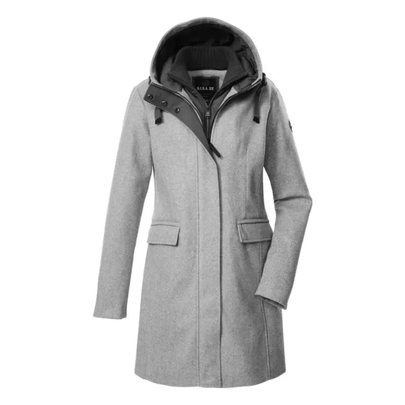 Image of Womens hooded parka Killtec GW 19 Gris Female 36