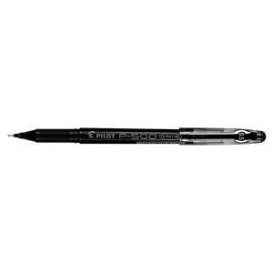 Image of Original Pilot P500 Gel Rollerball Pen Needle Point 0.5mm Tip 0.3mm Line Black Pack of 12 Pens