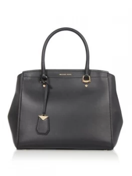 Image of Michael Kors Benning large satchel bag Black