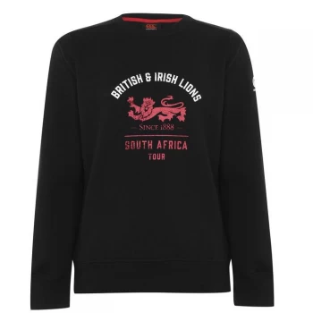 Image of Canterbury British and Irish Lions Crew Sweatshirt Mens - Black
