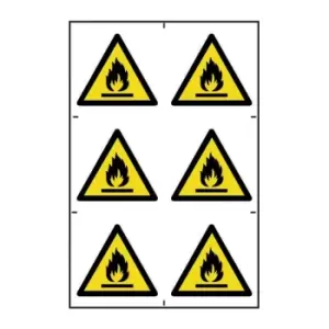 Image of Spectrum Industrial Flammable Symbols - PVC (200 x 300mm)