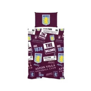 Image of Aston Villa FC Patch Single Duvet
