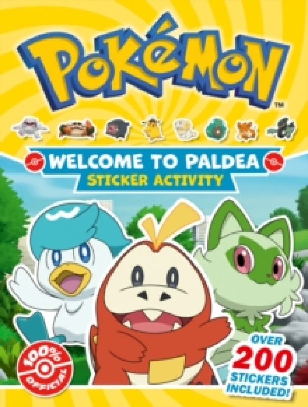 Image of Pokemon Welcome to Paldea Epic Sticker Paperback / softback