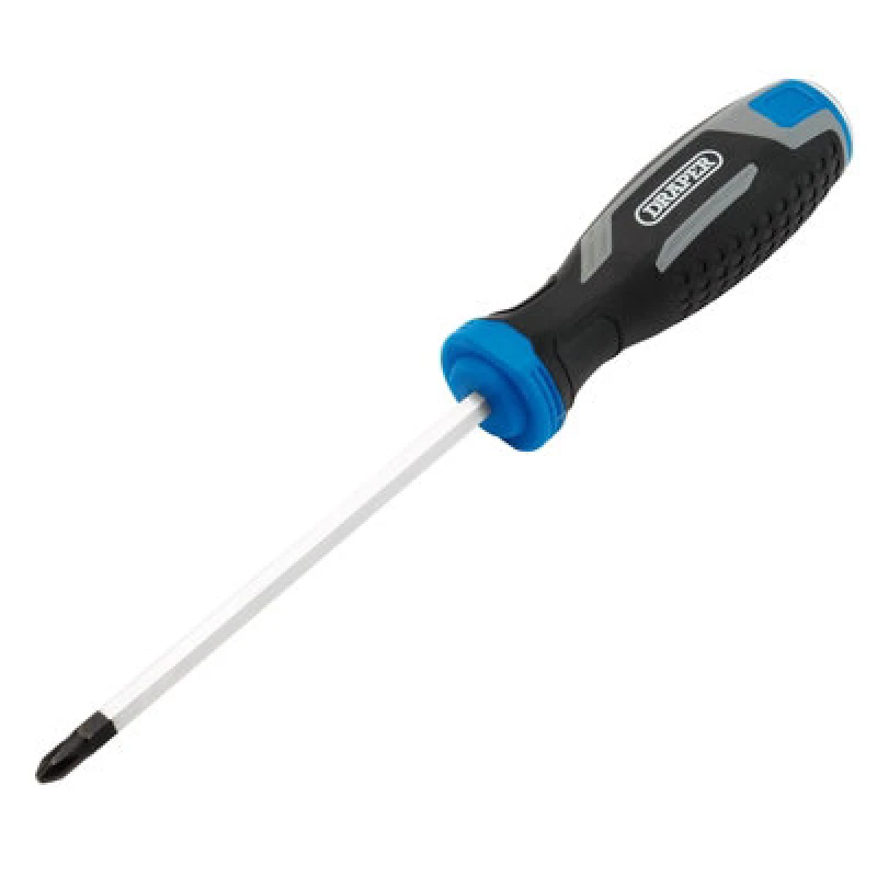 Image of Draper 13444 Pound Thru Phillips Soft Grip Screwdriver, PH2 x 125mm 13444