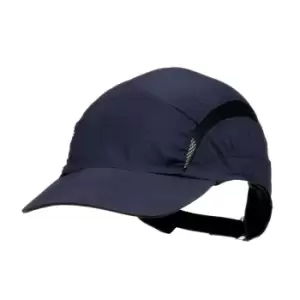 Image of 3M First Base 3 Bump Cap 2030043, Classic, Navy Blue, Standard Peak, 70mm, 20 ea