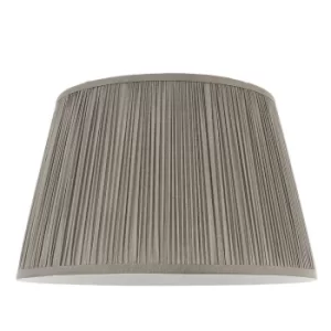 Image of Freya 1 Light Shade Light Charcoal Silk, E27