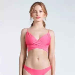 Image of USA Pro Wrap Bikini Top - Orange