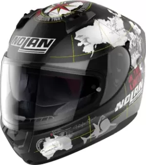 Image of Nolan N60-6 Gemini Replica C. Checa Helmet, black-white, Size S, black-white, Size S