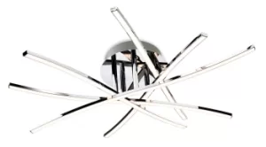 Image of Caprice Integrated LED 5 Light Flush Light Chrome