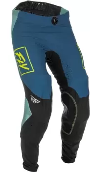 Image of FLY Racing Lite Pants Grey Teal Hi-Vis 34