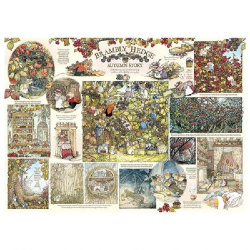 Image of Cheatwell Games Brambly Hedge Autumn Story Jigsaw Puzzle 1000 Pieces Multi
