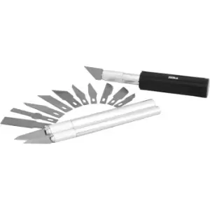 Image of Hilka Hobby Knife & Blade Set (17 Piece) Rubber