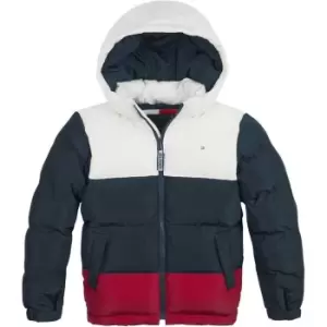 Image of Tommy Hilfiger Alaska Colorblock Puffer - Red