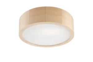 Image of Round Cylindrical Ceiling Light Pine, 1x E27