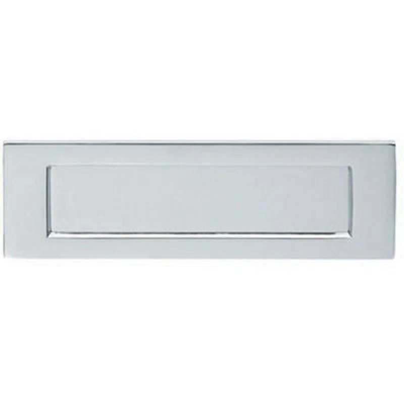 Image of Loops Inward Opening Letterbox Plate 220mm Fixing Centres 255 x 80mm Polished Chrome Multi