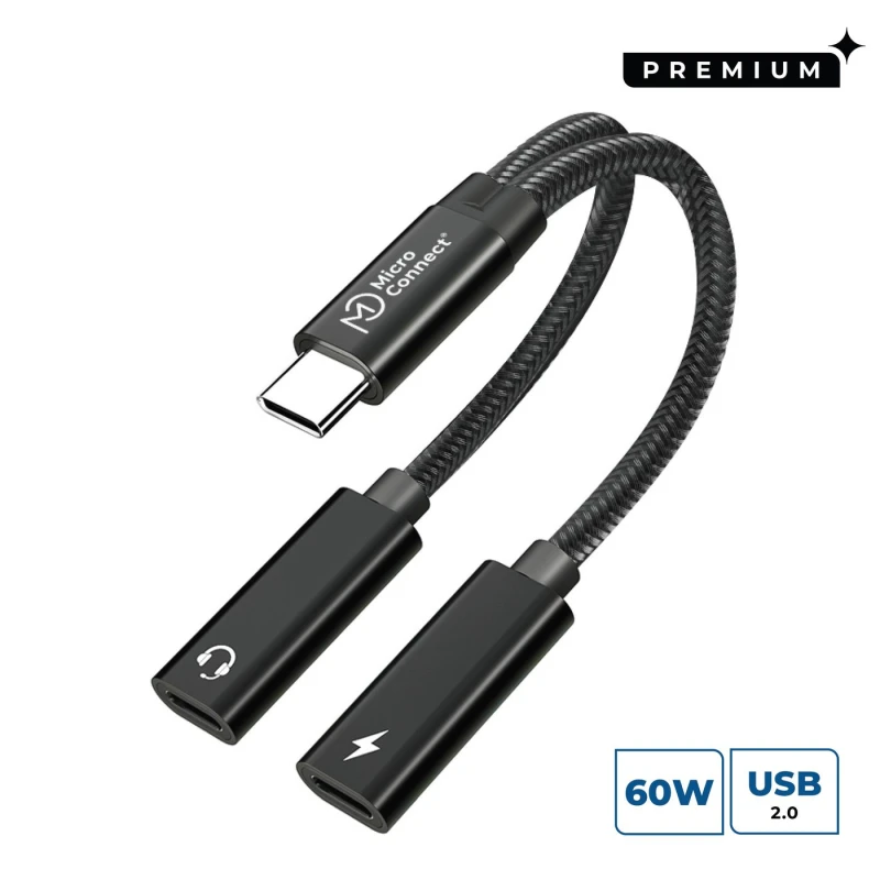 Image of Microconnect MC-USBC-CFCF USB cable USB 2.0 0.13 m Silver