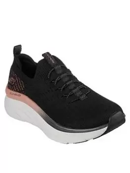 Image of Skechers D'lux Walker Trainers, Black, Size 3, Women