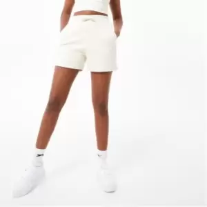 Image of Slazenger ft. Wolfie Cindy Logo Fleece Shorts - Cream