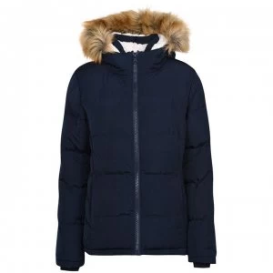 Image of SoulCal 2 Zip Bubble Jacket Ladies - Navy