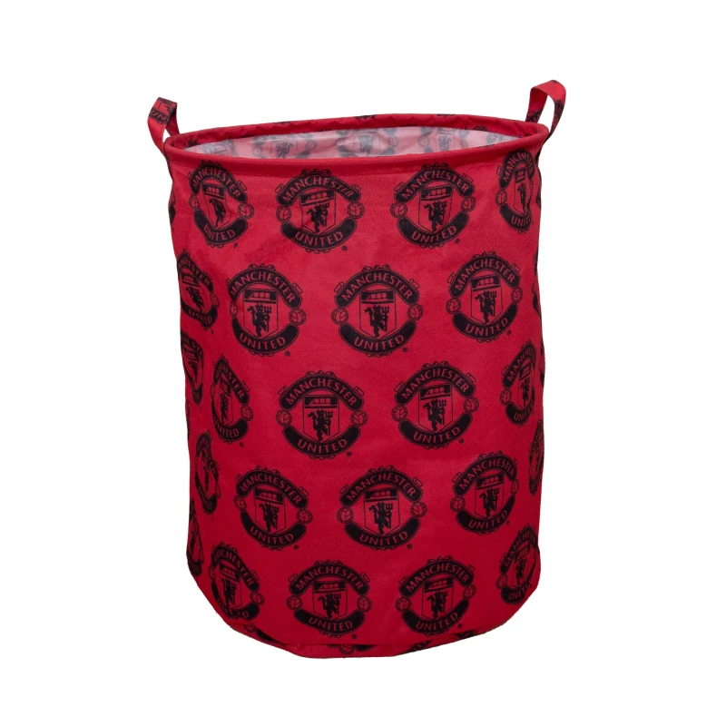 Image of Team Manchester United Icon Fabric Storage Hamper Soft Storage One Size Multi 39767999000