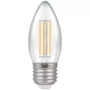 Image of Crompton Lamps LED Candle 5W E27 Dimmable Filament (10 Pack) Warm White Clear (40W Eqv)