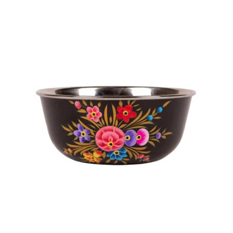 Image of Billycan Picnic Bowl - 16.5Cm - Carbon Pansy