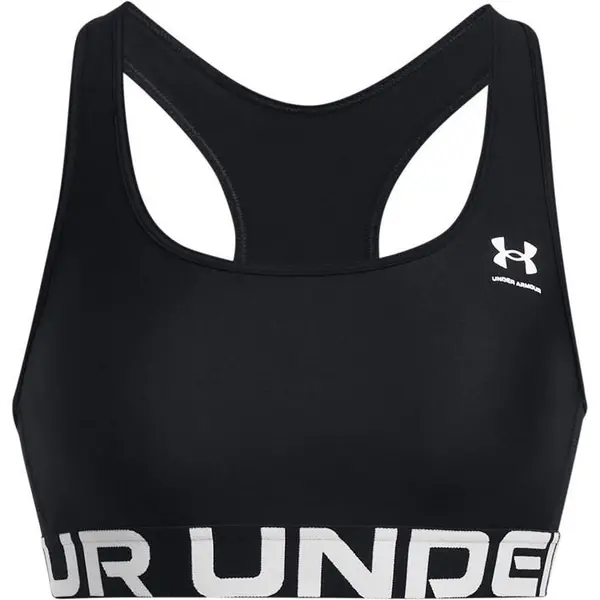Image of Under Armour HeatGear Authentics Medium Support Sports Bra Womens Medium Impact Sports Bras 8 (XS) Blue 34593019310