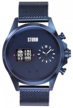 Image of STORM Kombitron IP-Blue Blue Mesh Bracelet Blue Dial Watch
